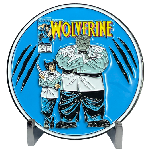 discontinued BL11-003 Marvel Wolverine Comic Book inspired Alaska Police Challenge Coin