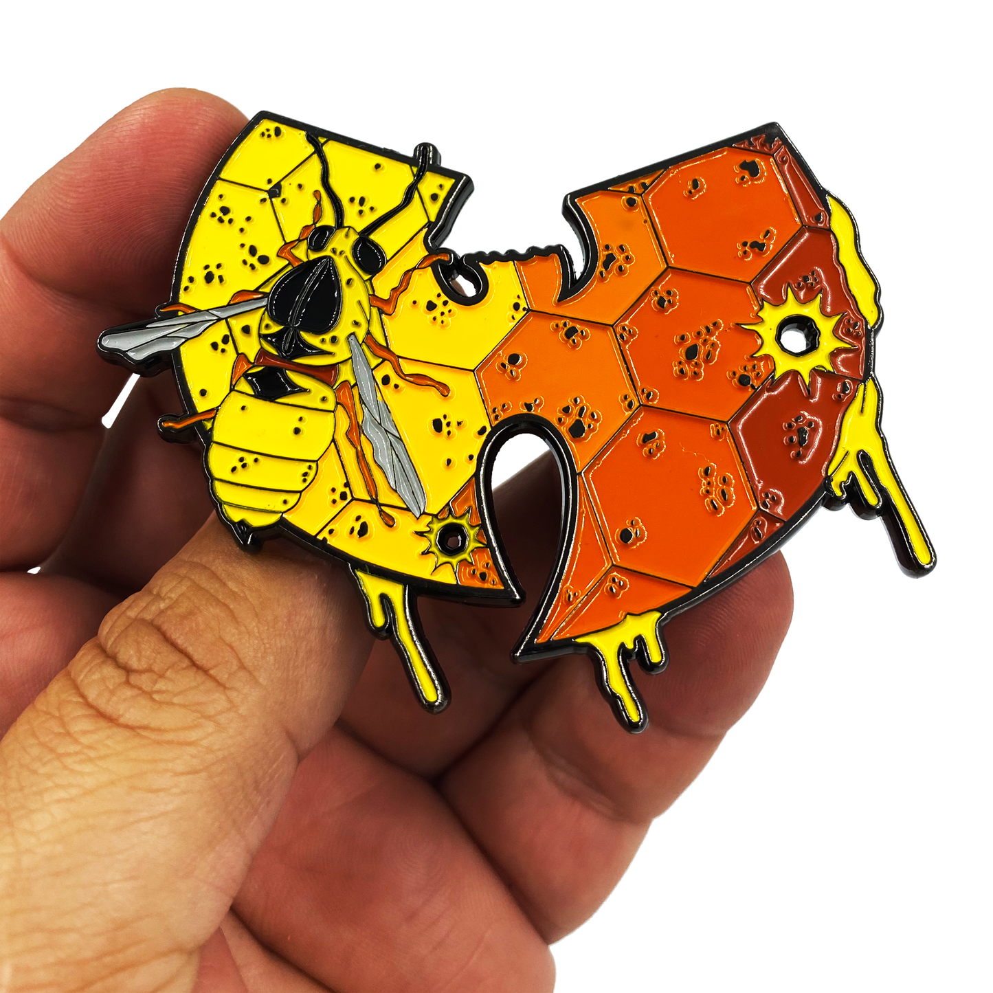 discontinued H-013 Wu Hornet Killer Wasp Tang Inspired Honey Comb Challenge Coin