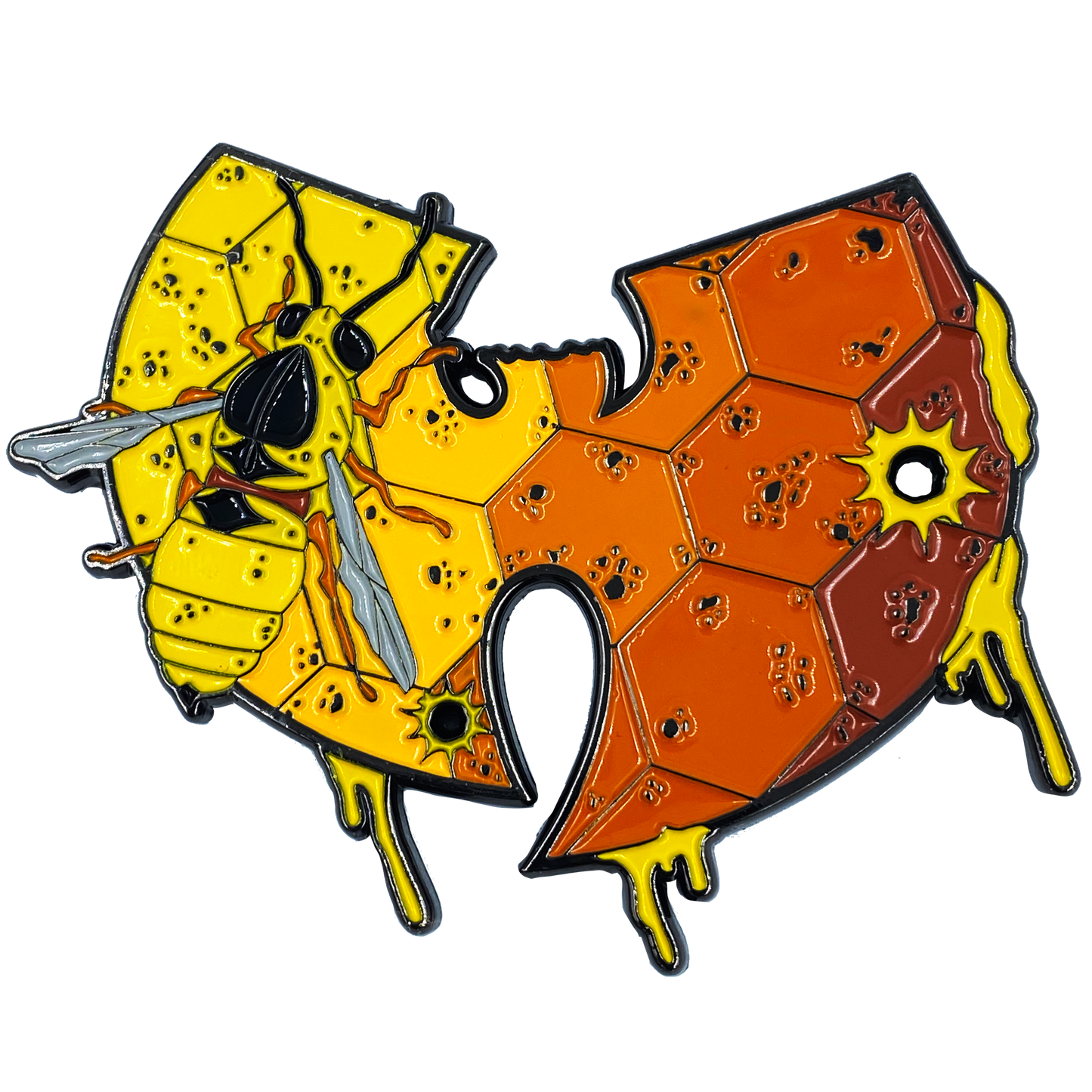 discontinued H-013 Wu Hornet Killer Wasp Tang Inspired Honey Comb Challenge Coin