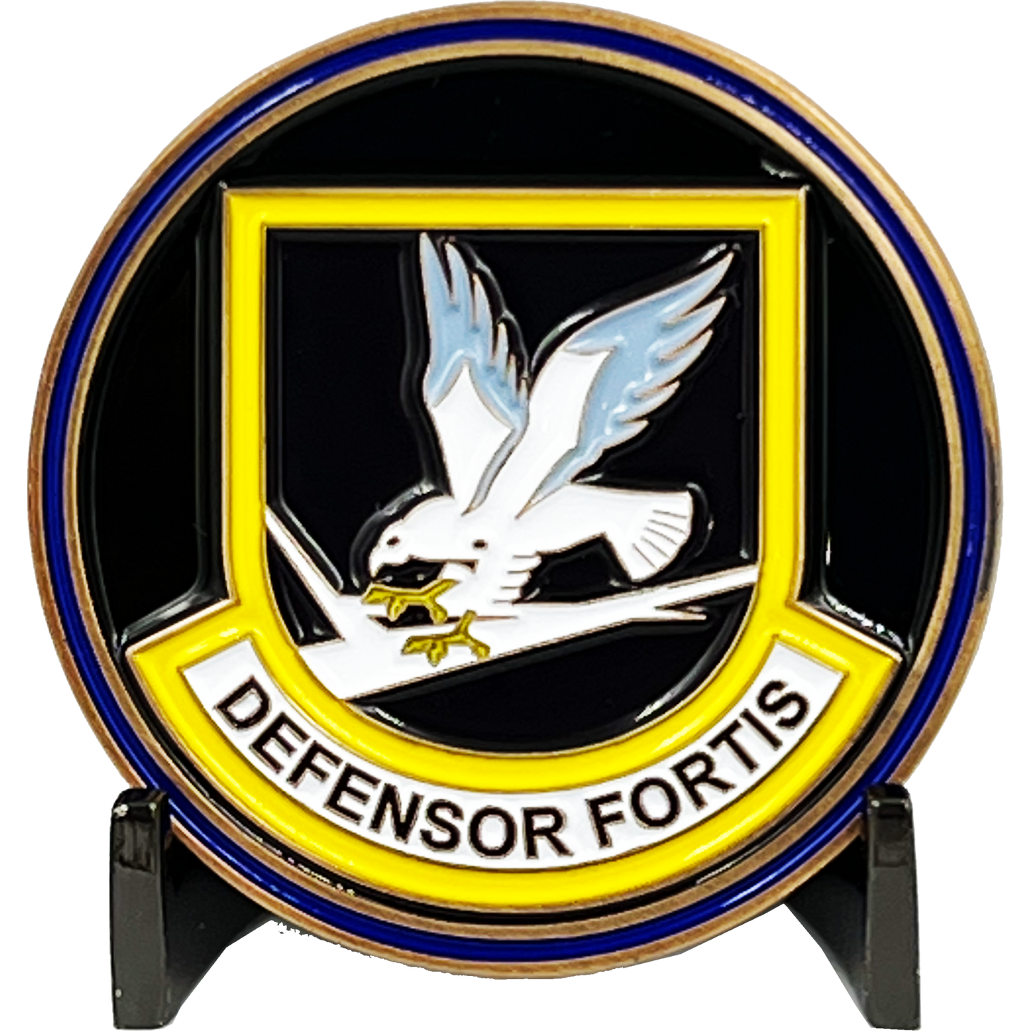 EL11-016 USAF US Air Force Security Forces Military Police MP Challenge Coin Defensor Fortis