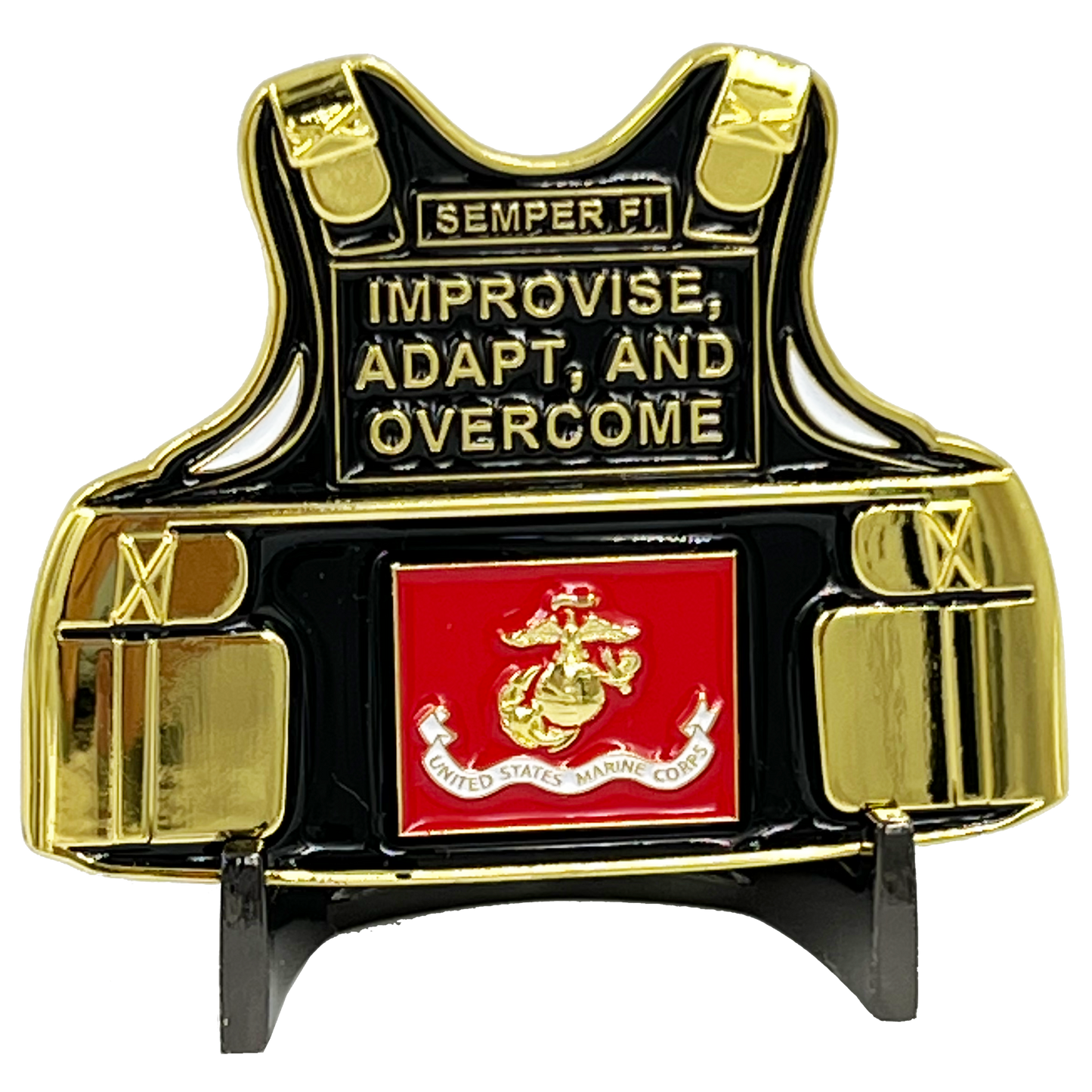 EL13-015 Semper Fi US Marines Challenge Coin Military Veteran