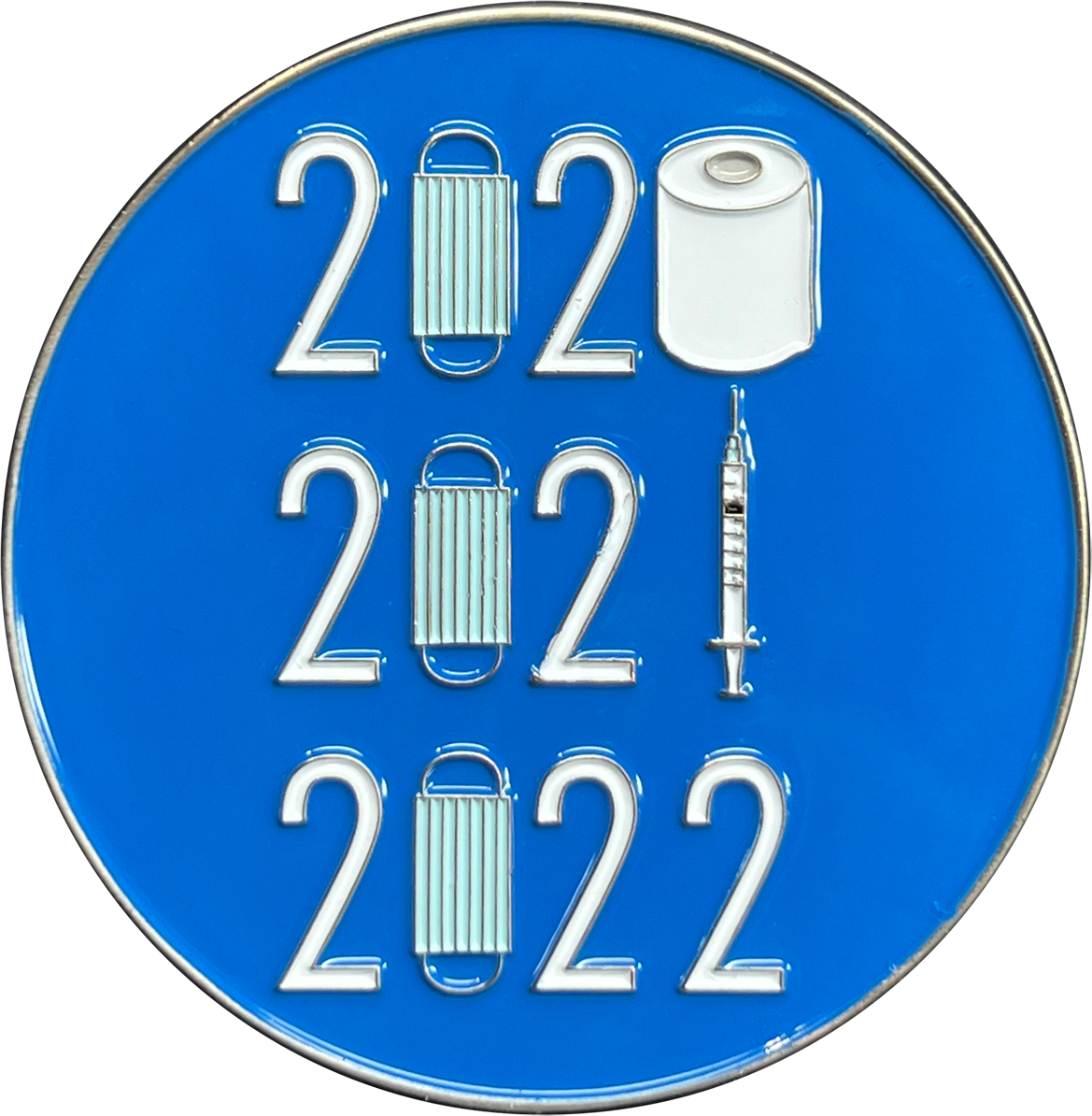 discontinued GL3-003 2022 Omicron Covid-19 Coronavirus Delta Variant Essential Worker Challenge Coin I Survived The Great 2021 Toilet Paper Shortage of 2020