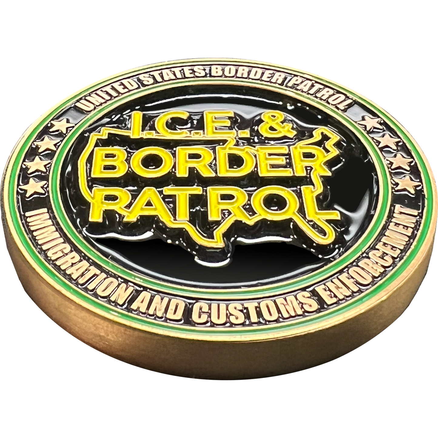 DL13-003 ICE and Border Patrol Border Crisis Joint Operations Challenge Coin 2021 2022