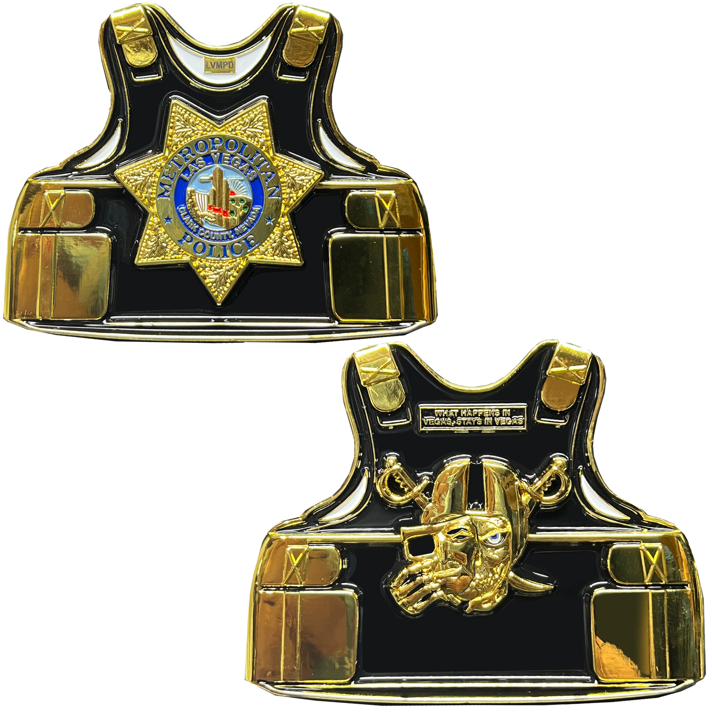 EL11-002 Las Vegas Metropolitan Police Challenge Coin Vest LVMPD