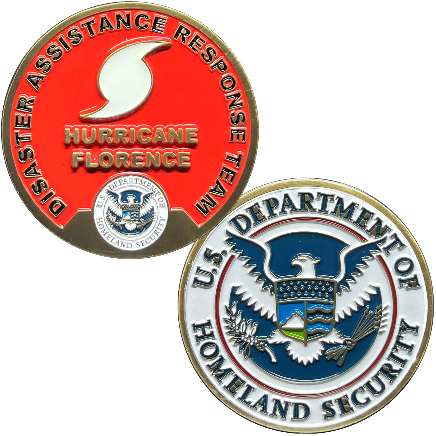 EL12-012 Hurricane Florence DART Disaster Assistance Response Team CBP FEMA Challenge Coin ICS