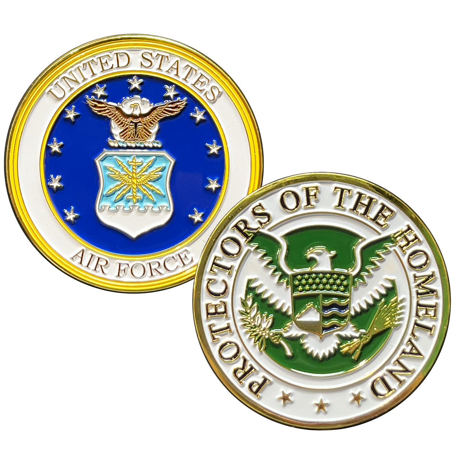 GL3-009 Protectors of the Homeland CBP HSI FAM Secret Service US Air Force Challenge Coin Military Veteran USAF