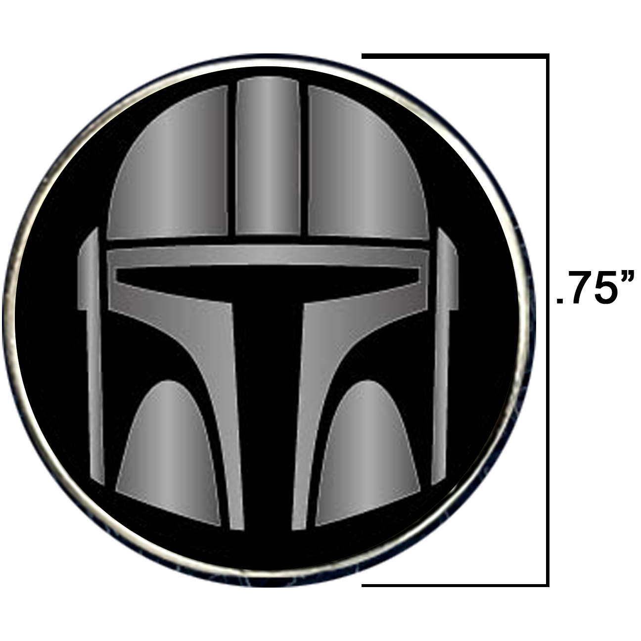 PBX-006-G Order of the Mandalorian Beskar plated Lapel Pin