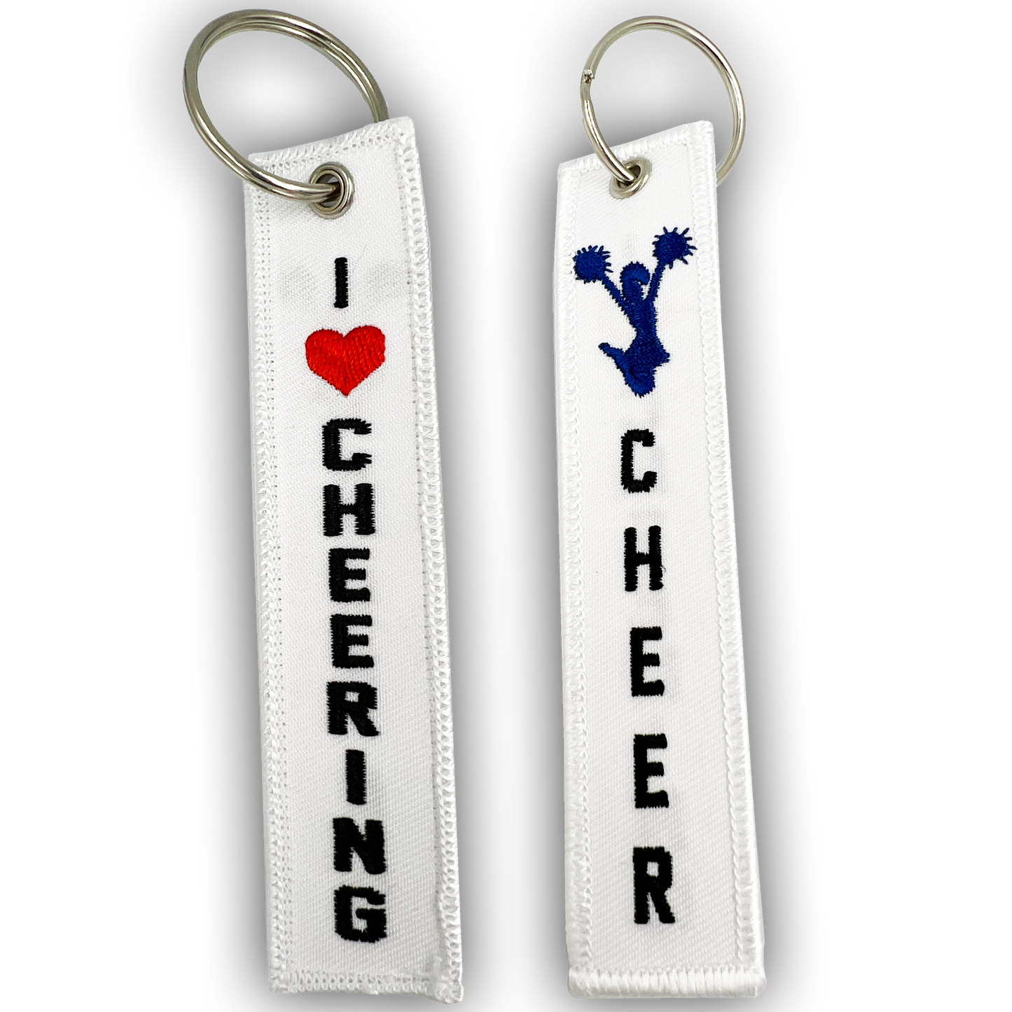 Discontinued GL8-008 Cheerleading Cheer Cheerleader Keychain or Luggage Tag or zipper pull School Spirit