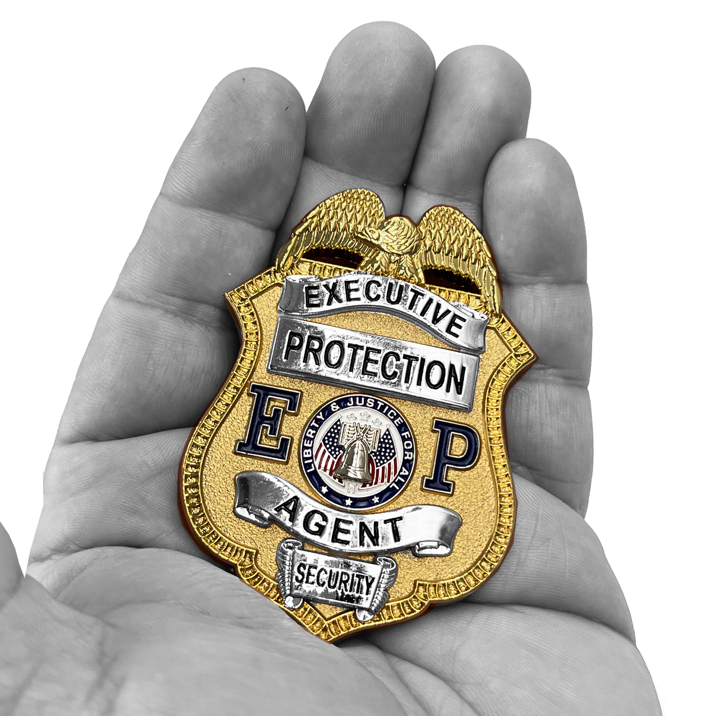 BL2-012A Large 2.75 inch full size Executive Protection Agent Security Officer Enforcement Uniform Wallet Pin