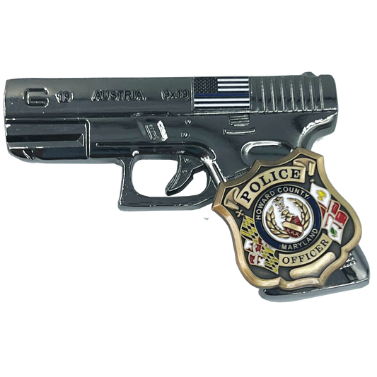discontinued EL12-015 Howard County Baltimore Maryland Police Challenge Coin