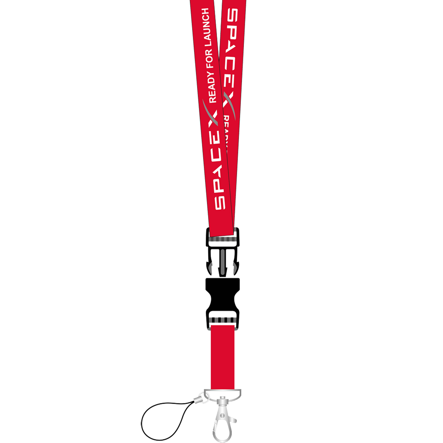 DL12-010 SpaceX Launch Crew Lanyard ID Card holder or Keychain school student 31 inch with Space X