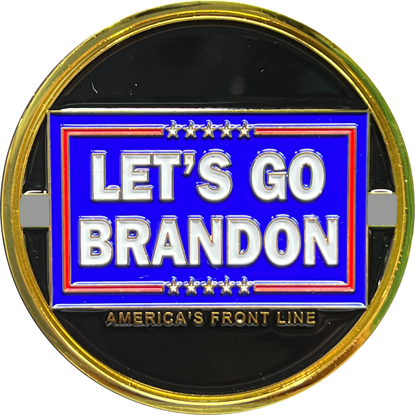 GL3-008 Let's Go Brandon Thin Gray Line Corrections CO Correctional Officer version Challenge Coin Honor First MAGA Trump 2024