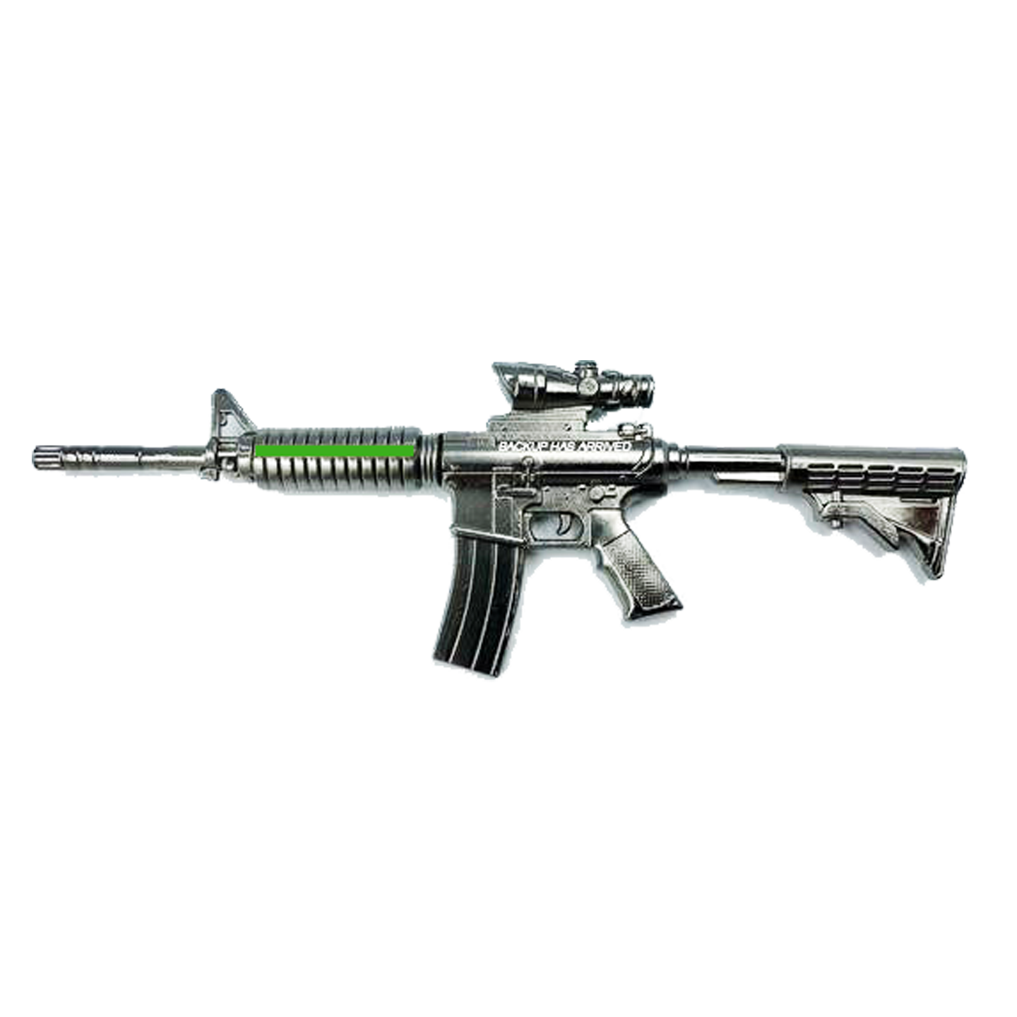 BL3-019 M4 **Thin Green Line** Challenge Coin Police, Army, Border Patrol CBP (4.5 inch)