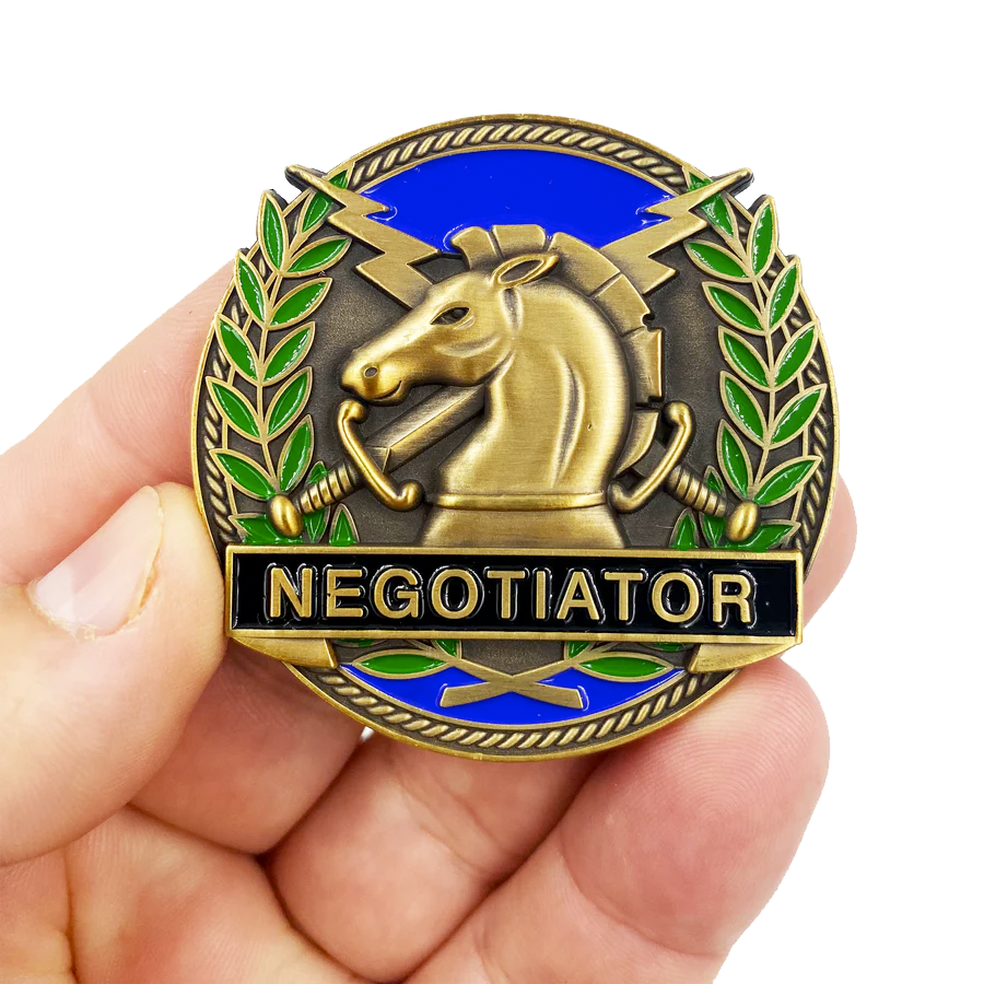 EL16-18 HSI Special Agent Thin Blue Line Negotiator Challenge Coin