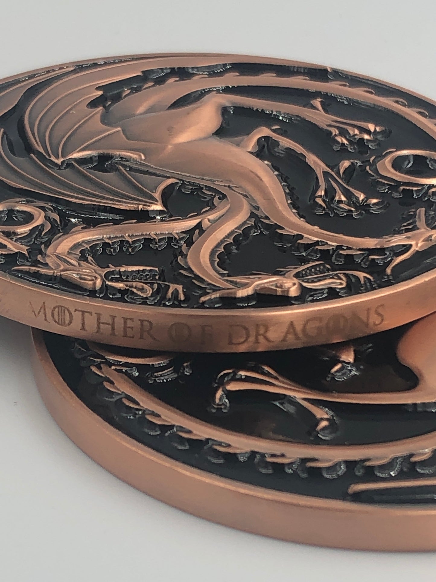 H-010 Mother of Dragons GoT challenge coin Game of Thrones Daenerys Targaryen Fire and Blood