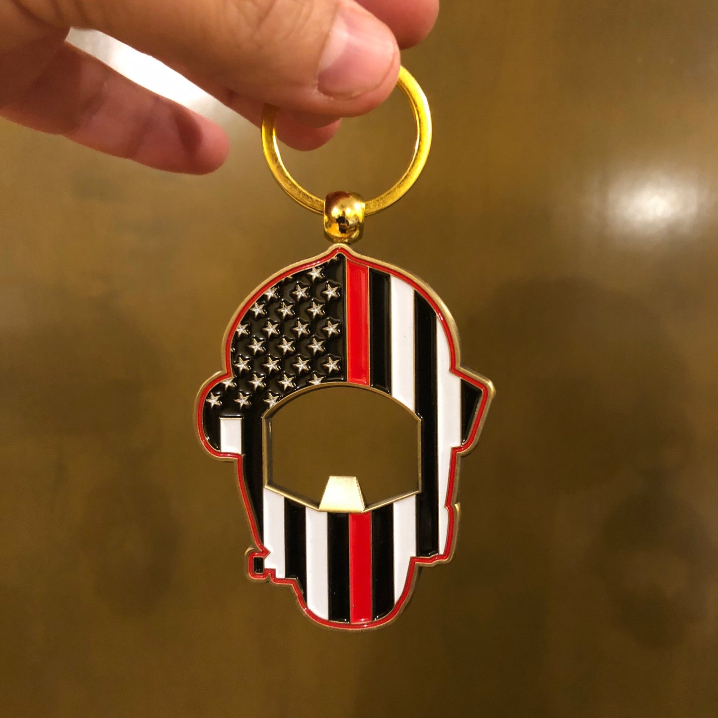 GL11-007 Firefighter Set: Challenge Coin and Keychain (Fireman First Responder) Bottle Opener fighter