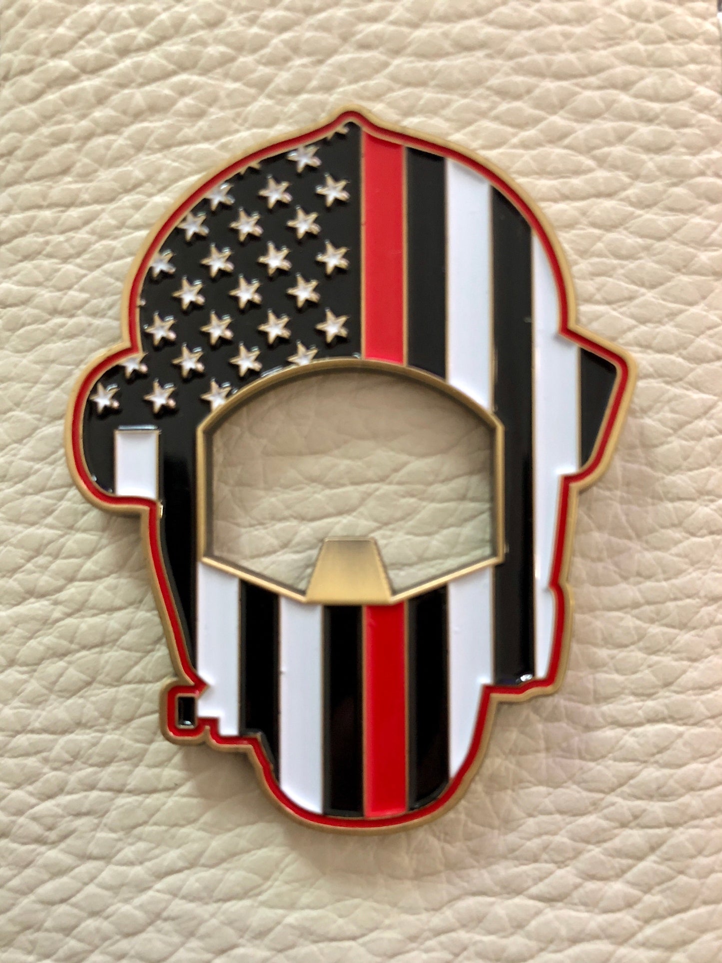 GL11-007 Firefighter Set: Challenge Coin and Keychain (Fireman First Responder) Bottle Opener fighter