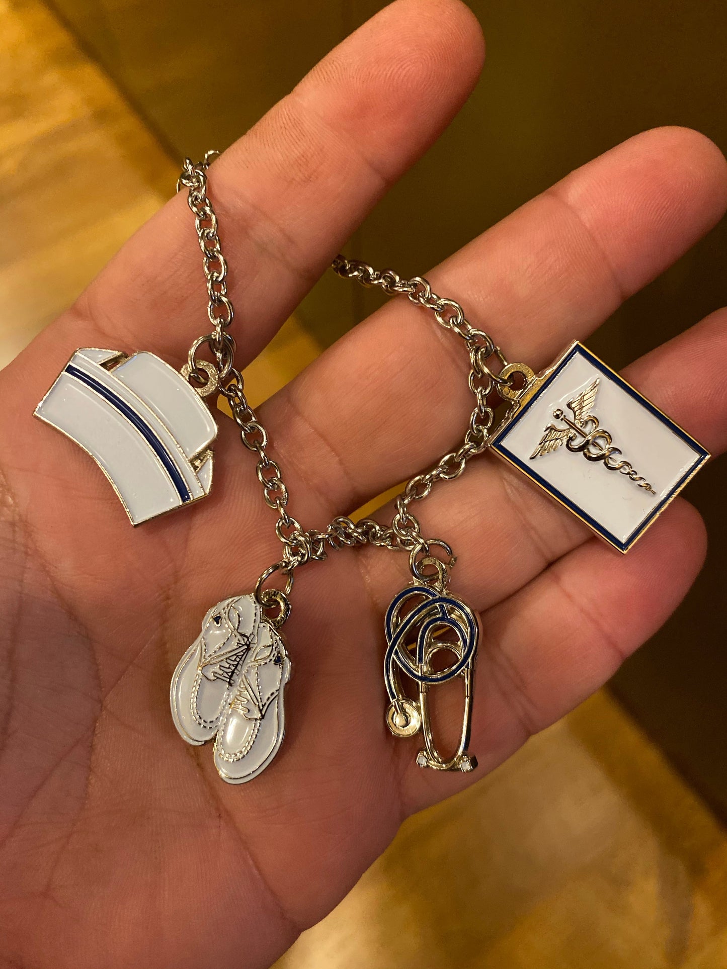 DD-017 Nurse Charm Bracelet RN BSN Nursing