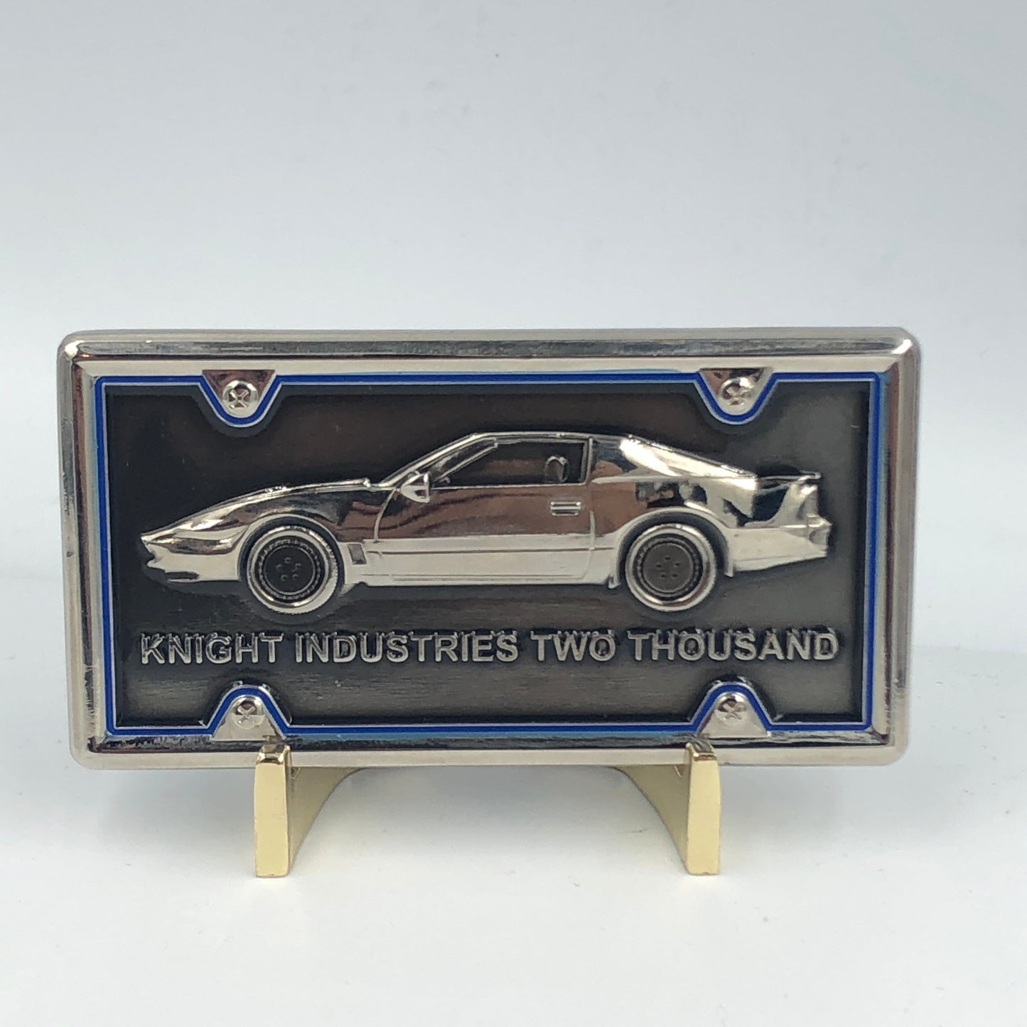 KK-017 Knight Rider KITT License Plate Challenge Coin Medallion