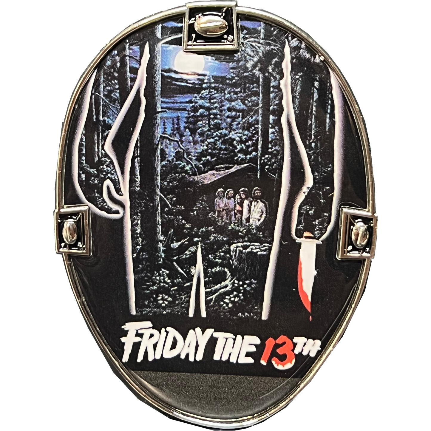 EL11-005 Jason Voorhees Challenge Coin Friday the 13th Movie Poster