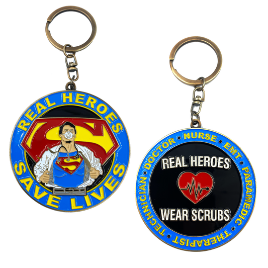 CL3-15 Doctor Nurse RN EMT Paramedic Therapist Technician Keychain Pandemic