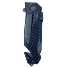 Thin Green Line Police collectible 3-in-1 Tactical Officer Rescue knife tool with Seatbelt Cutter, Steel Serrated Blade, Glass Breaker Border Patrol Army Marines Deputy Sheriff BPA CBP