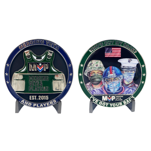 DL11-12 Official Limited Edition MVP Pandemic Heroes Challenge Coins Merging Vets and Players