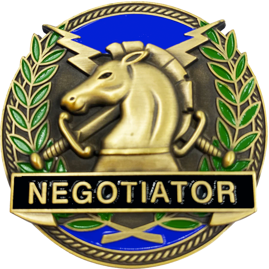 GL14-003 Border Patrol Agent Thin Green Line Negotiator Challenge Coin Honor First