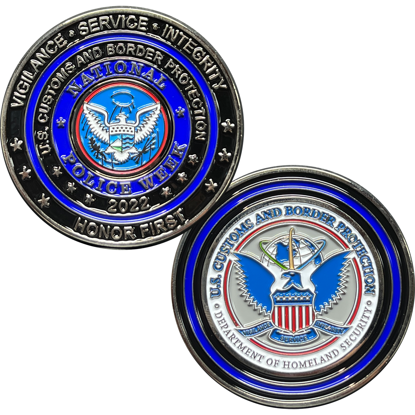 EL9-001B CBP officer Field Ops Commemorative America's Front Line Official Police Week 2022 release Field Operations CBPO