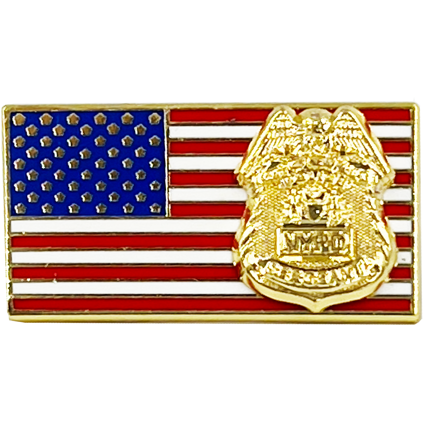 BFP-004 New York Police Department Sergeant American Flag Pin USA NYPD SGT
