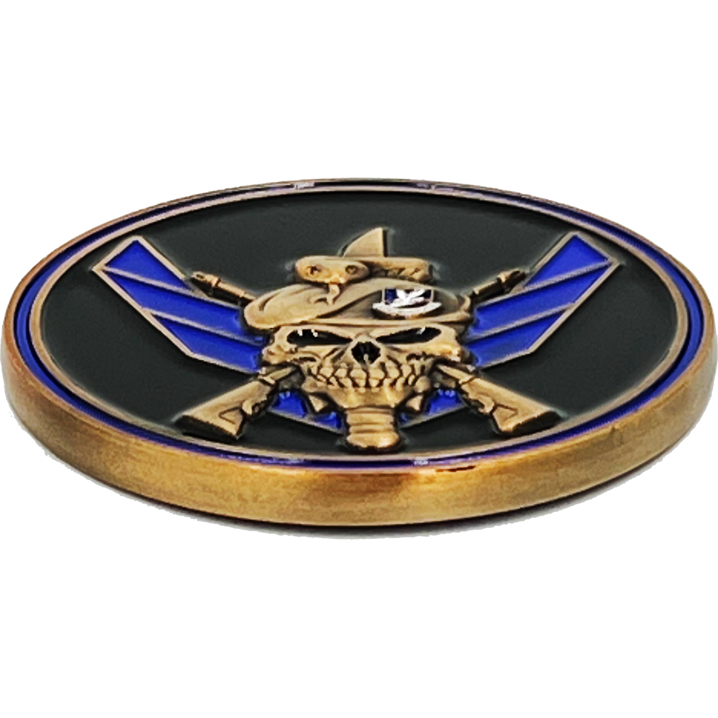 EL11-016 USAF US Air Force Security Forces Military Police MP Challenge Coin Defensor Fortis