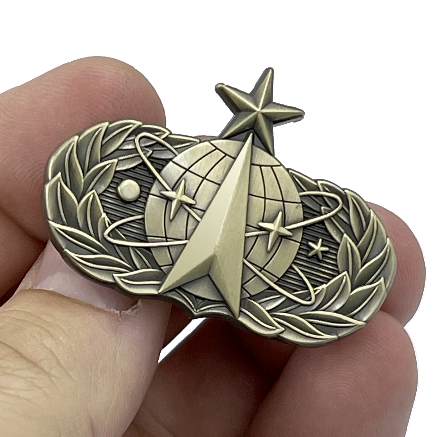 EL2-007 Space Force Ops United States Air Force USAF Senior Space Operations Master   1.625" Lapel Pin with dual posts and deluxe locking clasps