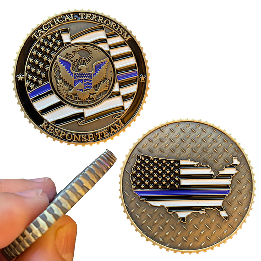 CC-005 Tactical Terrorism Response Team TTRT Challenge Coin CBP ICE HSI Field Ops Operations